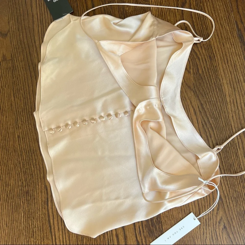 NWT Are You Am I Kaede silk camisole in Blush - Picture 13 of 16